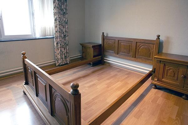 we can remove any type of bed frame, including metal, wooden, and upholstered bed frames